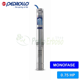 4SRm 6/4 S-PD - 0.75 HP single-phase submersible electric pump Pedrollo - 1