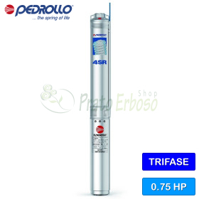 4SR 1.5/11 S-PS - Electrobomba sumergible trifásica de 0,75 CV Pedrollo - 1