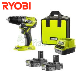 Trapano avvitatore Ryobi R18PD5-220S 18V con 2 batterie