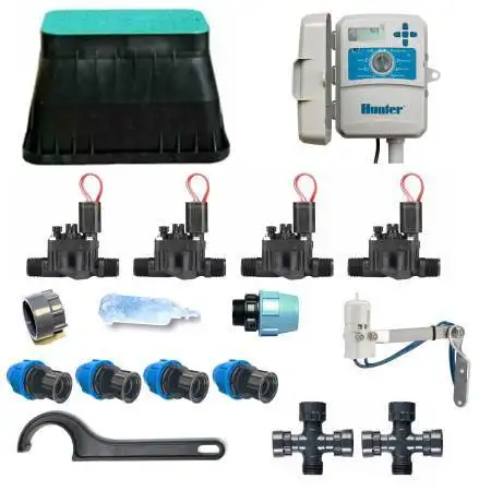 KI-H-4Z24E - Kit irrigazione Hunter a 4 zone 24V