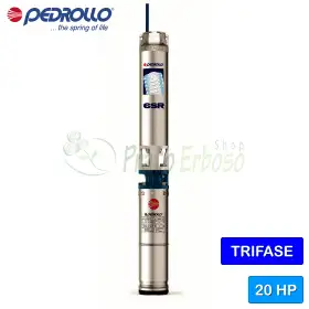 6SR27/14 - PSR - pompë elektrike zhytëse trefazore 20 HP Pedrollo - 1