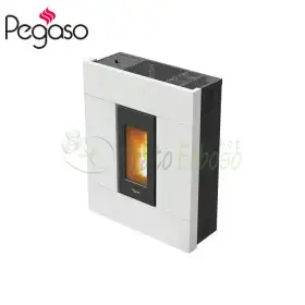 Sobë me pelet të bardhë Tabla 7 - 7 kW Pegaso - 1