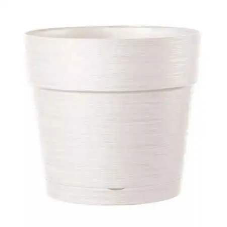 SAVE R POT alb - vază albă rotundă de 20 cm