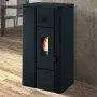Noa - Soba pe peleti neagra in relief de 6,3 Kw Punto Fuoco - 2