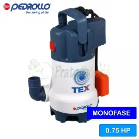 TEX 3 (5m) - Pompe de vidange électrique 0,75 CV pour eaux usées Pedrollo - 1