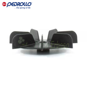 Ventilador negro para bomba eléctrica Pedrollo FAN-63/2 con eje de 12 mm