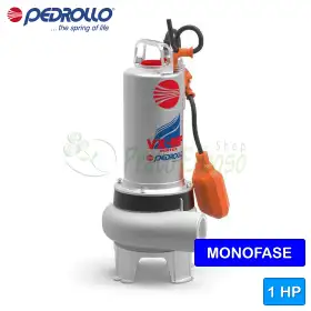 VXm 10/35-MF - Single-phase VORTEX 1 HP electric pump for waste water