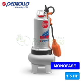 BCm 15/50-MF – einphasige ZWEIKANAL-Elektropumpe mit 1,5 PS für Abwasser Pedrollo - 1