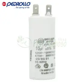 10 F - 10 micro farad 450 VL capacitor Pedrollo - 1