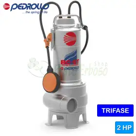 BC 20/50-ST - Bomba para aguas residuales trifásica de dos canales y 2 HP