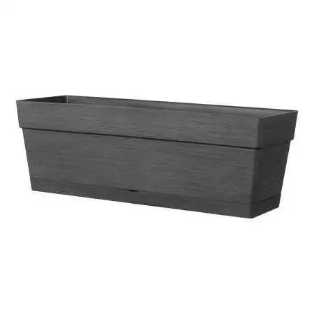 CASSETTA SAVE R Anthrazit - 49 cm große Kassettenvase in Anthrazit Deroma - 1