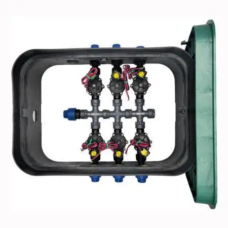 PA-DV-6-9V - Sumidero ensamblado de 1" y 6 zonas Rain Bird - 1