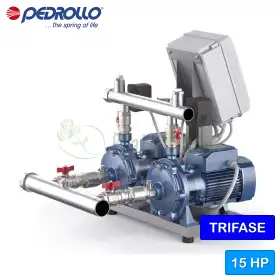 CB2 - 2CP 32/210B - Grup de presiune trifazat 2x7,5 CP Pedrollo - 1