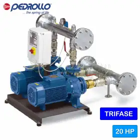 CB2 - 2CP 40/180A - 2x10 HP three-phase pressure group Pedrollo - 1
