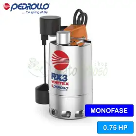 RXm 3/20 - GM (5m) - 0,75 HP VORTEX pompë elektrike njëfazore për ujë