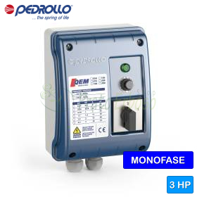 QEM 300 - Panel eléctrico para bomba eléctrica monofásica de 3 HP