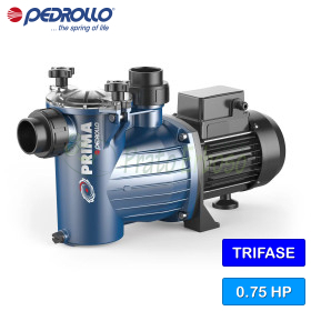 PRIMA 75 - Elettropompa da piscina trifase da 0.75 HP