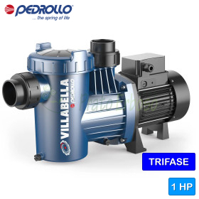 VILLABELLA 100 - Pompë elektrike pishinë trefazore 1 HP