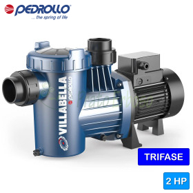 VILLABELLA 200 - Pompë elektrike pishinë trefazore 2 HP
