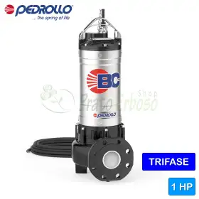 BC-4 - Electrobomba BICOCANAL para aguas residuales monofásica, 1 HP