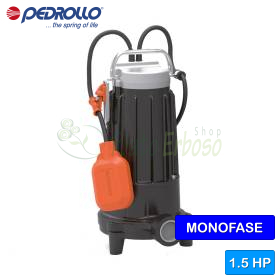 TRm 1.1 - Pompë elektrike zhytëse me grirëse njëfazore 1.5 HP Pedrollo - 1