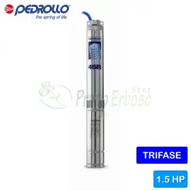 4SR 18/4 N-PD - pompă electrică submersibilă trifazată de 1,5 CP Pedrollo - 1