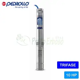 4SR 18/30 N-PD - Bomba eléctrica sumergible trifásica de 10 HP Pedrollo - 1