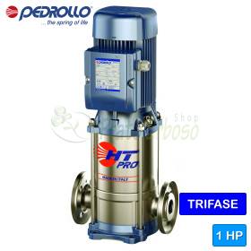 Pompe électrique verticale multicellulaire triphasée HT 3/4-PRO - 1 CV