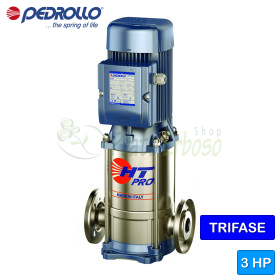 HT 8/6-PRO - Pompe électrique multicellulaire verticale triphasée de 3 CV Pedrollo - 1
