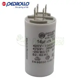 14 F - Condensatore da 14 micro farad 450 VL Pedrollo - 1