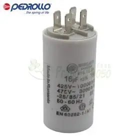 Kondensator 16 F - 16 mikro farad 450 VL