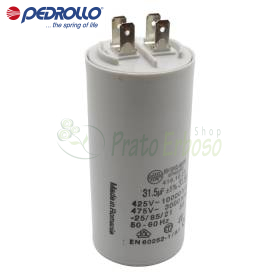 31 F – 31,5 Mikrofarad 450 VL Kondensator Pedrollo - 1
