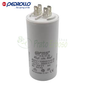 40 F - condensator de 40 microfarad 450 VL Pedrollo - 1