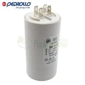 Condensateur 50 F - 50 micro farad 450 VL Pedrollo - 1