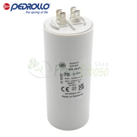 Kondensator 70 F - 70 mikro farad 450 VL Pedrollo - 1