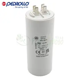Condensador 70 F - 70 micro faradios 450 VL Pedrollo - 1