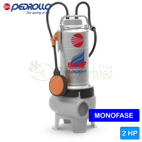 BCm 20/50-MF - Pedrollo 2 HP single-phase, double-channel sewage pump - 1