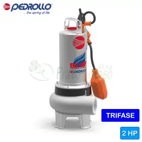 BC 20/50-MF - Elettropompa per acque luride BICANALE trifase da 2 HP Pedrollo - 1