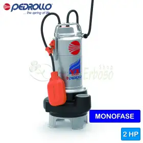 Pompë elektrike VXm 20/35 - 2 HP me një fazë VORTEX për ujëra të ndotura