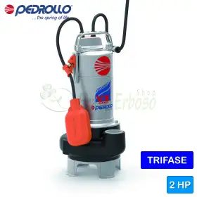 VX 20/50 - Bomba eléctrica VORTEX trifásica Pedrollo de 2 HP para aguas residuales - 1 VX 20/50 - Bomba eléctrica VORTEX trifásica Pedrollo de 2 HP para aguas residuales - 1