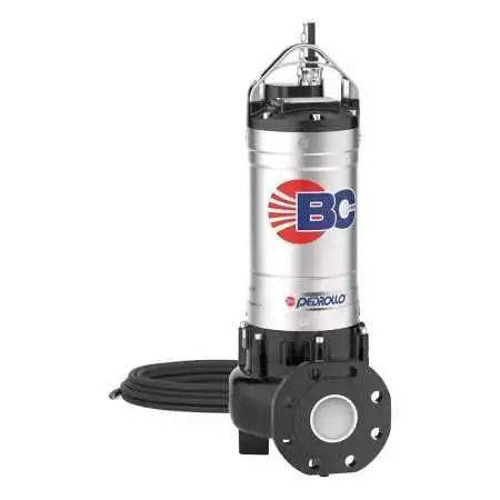 BC 55/35 - 5.5 HP three-phase dual-channel electric pump for waste water Pedrollo - 1