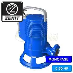 Pompe électrique VORTEX monophasée 50/2/G40V A1BM5NCQTC - 0,50 CV pour eaux usées Zenit - 1