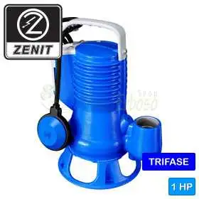100/2/G40V A1BT5NCQTRG - Elettropompa VORTEX per acque luride trifase da 1 HP Zenit - 1