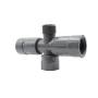 RB1220-010 - Raccordo a croce bocchettonato MFFF da 1"