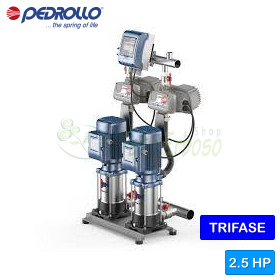 GP2W - FCR 100/5 - Grupo de presión trifásico 2x1,25 HP Pedrollo - 1