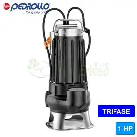VXC 10/35 - 1 HP three-phase VORTEX sewage pump Pedrollo - 1