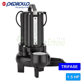 VXC 15/65 - Pompë elektrike trefazore VORTEX 1.5 HP për ujëra të zeza -