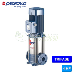 Pompe électrique verticale multicellulaire monophasée HTm 3/4 - 1 HP Pedrollo - 1