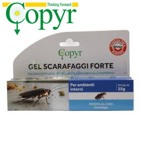 Gel insecticida potente contra cucarachas - Jeringa de 25 g Copyr - 1
