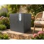 Millennium R Cube - Vaso a cubo da 49 cm antracite Deroma - 1